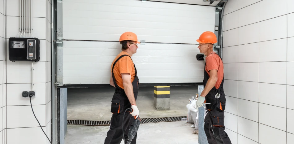 service garage door track repair and replacement panel replacement